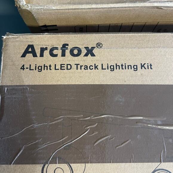 Arcfox 4 Light LED Track Lighting Kit 4 Head Dimmable Narrow Ceiling Light NWT - Picture 2 of 5
